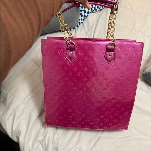 Pink Designer Tote Bag - Picture 4 of 5